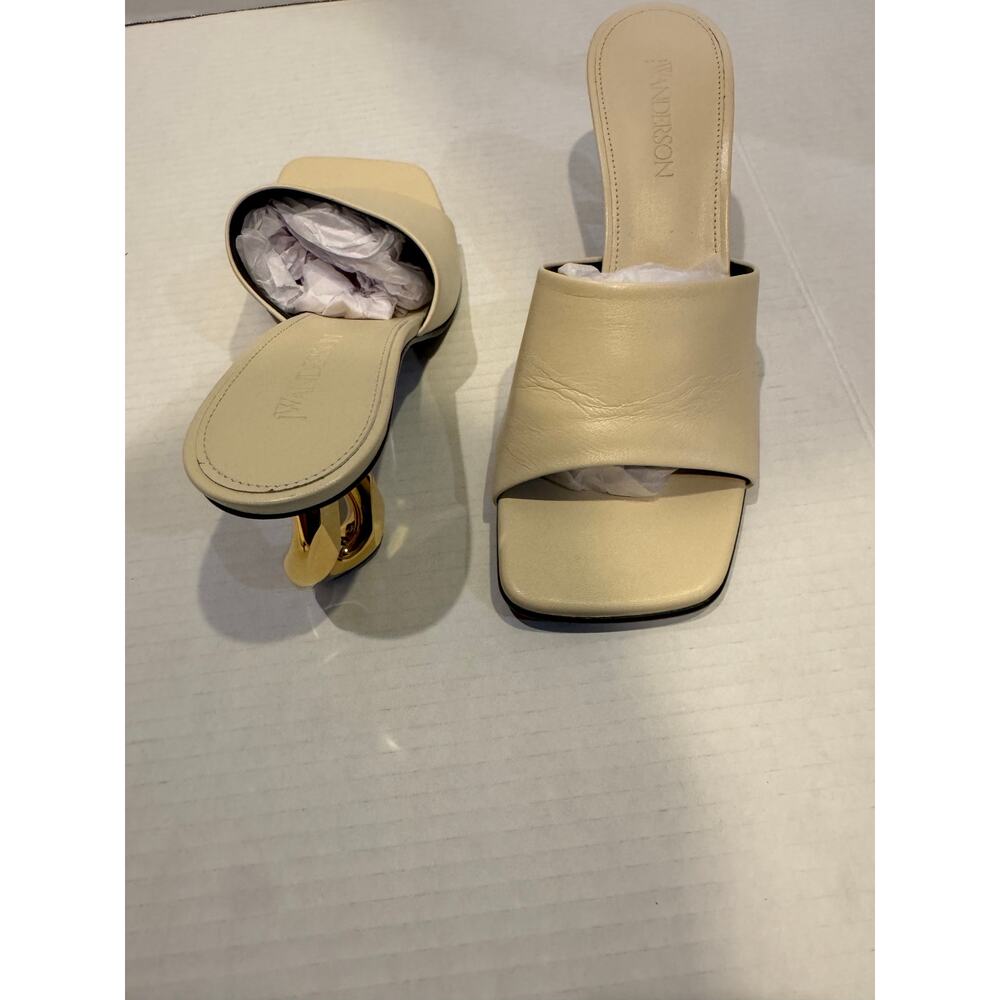 JW Anderson Chain Leather Mule Sandal White EU38 US8 NWOB - Picture 5 of 8